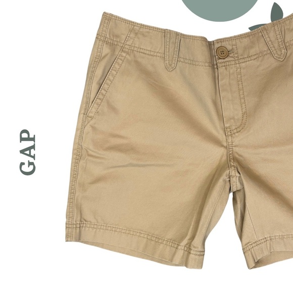 🛍️3/$40 GAP Women’s Classic Khaki Chino Shorts | Mid Rise Cotton Stretch Size 8 - Picture 3 of 6